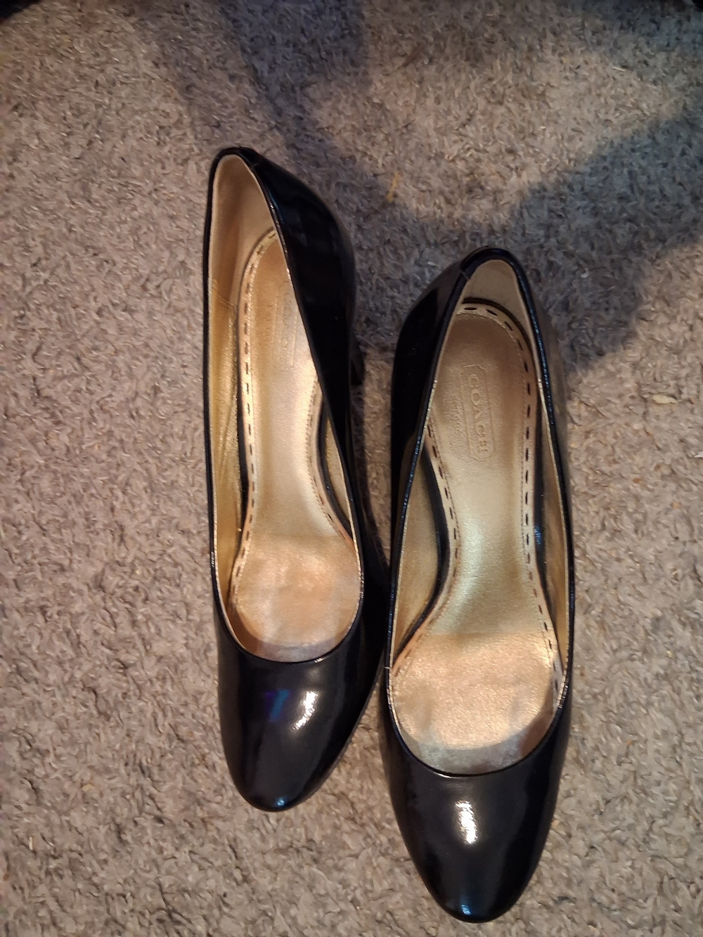 Coach Black Patent Leather Women's Pumps